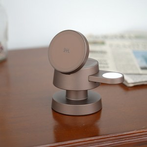 삼플라 3in1 고속 무선 충전기 맥세이프 거치대 무드등 갤럭시워치 애플워치 스마트 워치 에어팟 애플 삼성 이어폰 버즈 충전 핸드폰 아이폰 보조배터리 미니 여행용 접이식 다용도