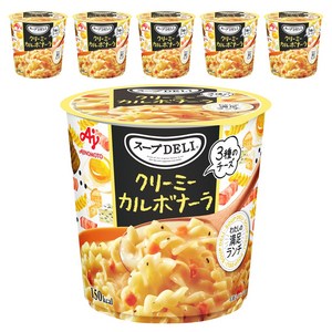 아지노모토 수프델리 크리미 까르보나라 용기 포함, 35.2g, 6개