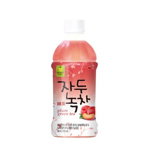 웰그린 스위츠 자두녹차 340ml X 20PET(1박스) 편의점 음료수, 20개