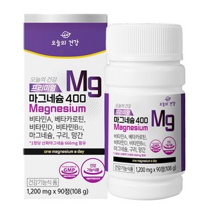 OneuluiGeongang 프리미엄 마그네슘 400, 90정, 1개