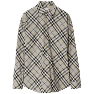 버버리 체크 셔츠, 베이지계열, UK 6(KR 44-55)