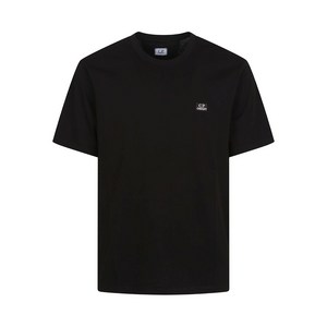 C.P.컴퍼니 로고 패치 티셔츠, 블랙계열, Standard S