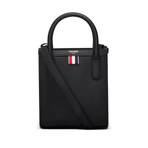 톰 브라운 버티컬 레더 토트 백