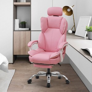 Homey Nest 침대형 컴퓨터의자 리클라이너 프리미엄 부드러움 게이밍의자, 핑크