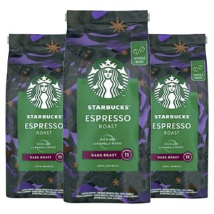 스타벅스 에스프레소 로스트 다크 카라멜리 노트(원두), 200g, 3개