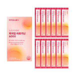 피치업 국내산 L아르기닌 6000 프리미엄 단백질 에너지 젤리 스틱, 300g, 1박스