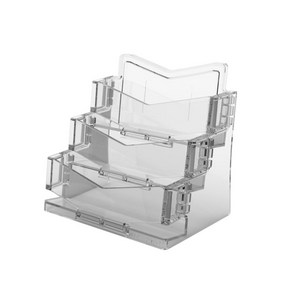 명함꽂이(아이홀더)3단_4520, 투명, 1개