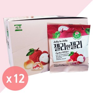 서주 젤리인젤리 리치 젤리 23g x 1개