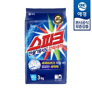 스파크 오리지널 분말세제 리필, 3kg, 1개