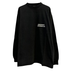 발렌시아가 로고 디테일 티셔츠, 블랙계열, Standard L(KR 110)