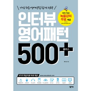 인터뷰 영어패턴 500 플러스:가장 쉬운 영어면접 합격 전략, 넥서스