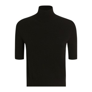 돌체앤가바나 반소매 터틀 넥 스웨터, 블랙계열, Italy 40(KR 44)