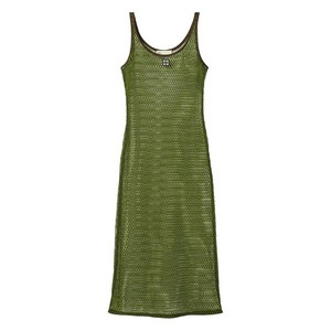 토리 버치 메시 미디 드레스, 그린계열+브라운계열, Standard S(KR S/M)