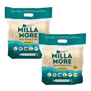 밀라모어 소동물 아스펜 소프트 베딩, 1.8kg, 2개