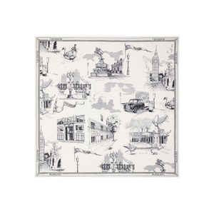 버버리 런던 랜드마크 프린트 실크 스카프