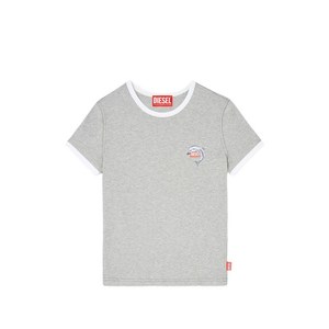 디젤 T-언큐티즈 롱 S13 링거 돌핀 모티프 티셔츠, 그레이계열, Standard M