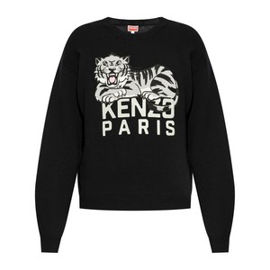 겐조 로고 자수 코튼 스웨트셔츠, 블랙계열, Standard XL(KR 110)