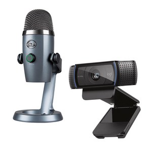 블루 예티 X 마이크 C920 웹캠 세트 blue YETI X 개인방송 유튜브 나레이션 온라인수업 강의 줌, Yeti X + C920 세트+USB 연장 케이블
