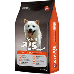 바이오진도 강아지 대형견 진돗개 대용량 사료, 7.5kg, 5개