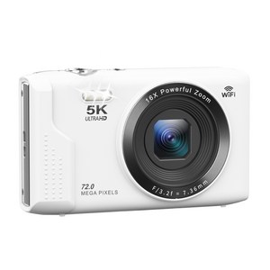 RUNHome 7200W 고급 디지털 카메라 WIFI 디카 5K 캠코더 여행용 인생+64GB 메모리