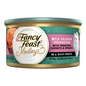 팬시피스트 엘레강트메들리 프리마베라 연어 고양이 캔, 85g, 24개입
