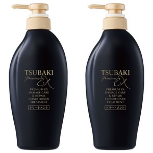 츠바키 프리미엄 EX 데미지 케어 & 리페어 컨디셔너 트리트먼트, 450ml, 2개