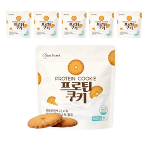 프로틴 쿠키 단백질 과자 고단백 저당 다이어트간식, 40g, 6개