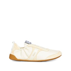 끌로에 로고 레이스업 스니커즈, Europe 38(KR 245), 베이지계열