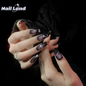 네일랜드 매직프레스 네일팁 붙이는 네일아트 나이트 엘프, 1개