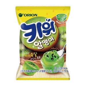 오리온 키위 알맹이 츄잉젤리, 67g, 40개