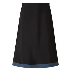 마르니 패브릭 헴 미디 스커트, 블랙계열+블루계열, Italy 42(KR 55-66)