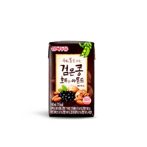 삼육두유 검은콩 호두와 아몬드 두유, 140ml, 24개