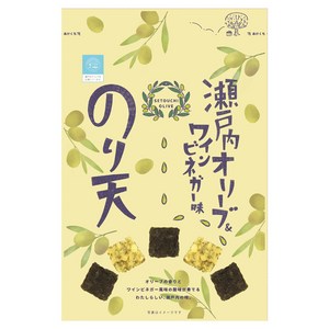 Maruka Foods Setouchi Series 김 튀김 스낵 세토우치 올리브 & 와인 식초 맛, 50g, 1개
