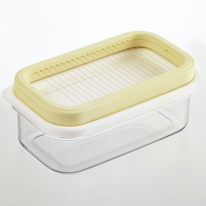 아케보노 프리미엄 버터 커팅 케이스 1개 화이트 + 옐로