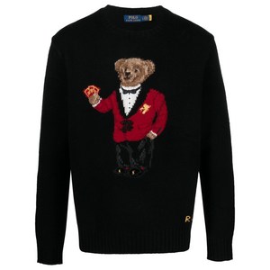 폴로랄프로렌 루나 뉴 이어 폴로 베어 울 스웨터