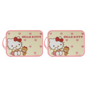 Bantang 산리오 자체 회전 스탠드 양면 도마, 헬로키티, 36 x 23cm, 2개