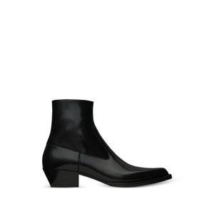 생로랑 비트 포인티드 토 레더 부츠 40mm, Europe 35.5(KR 225), 블랙계열