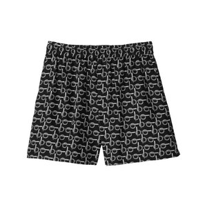 버버리 B 프린트 실크 쇼츠, 블랙계열, UK 4(KR 44)