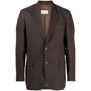 메종 마르지엘라 노치드 라펠 싱글 브레스티드 블레이저