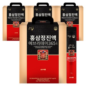 순수식품 홍삼정진액 에브리데이 365 스틱, 100포, 1kg, 4개