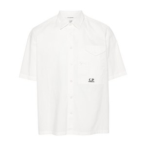C.P.컴퍼니 로고 자수 셔츠, 화이트계열, Standard M(KR 100)