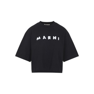 마르니 로고 티셔츠, 블랙계열, Italy 40(KR 55)