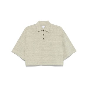 보테가 베네타 코튼 피케 폴로 탑, 그린계열, Standard S