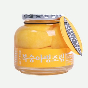 살롱드쿡 국내산 저탄소 황도 복숭아 병조림, 1개, 500g