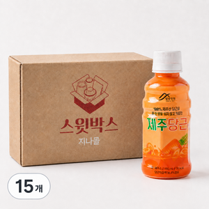 당근 주스 국내산 제주 100% 착즙, 180ml, 15개