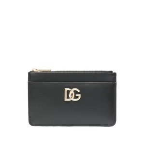 돌체앤가바나 엠보스드 로고 레더 카드홀더