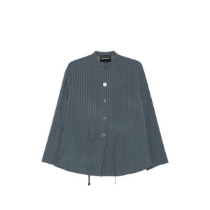 엠포리오아르마니 핀스트라이프 버튼 업 재킷, 블루계열, Italy 46(KR 88)