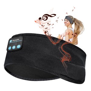 헤어밴드형 땀흡수 무선 요가 운동 이어폰 블루투스5.0 수면안대