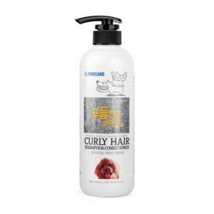 리베온Pet 향 좋은 곱슬 모발 푸들 전용 거품 샴푸 앤 린스 컨디셔너, 550ml, 1팩