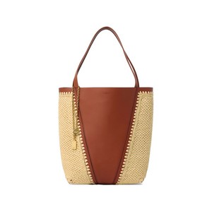 끌로에 로고 디테일 참 디테일 토트 백